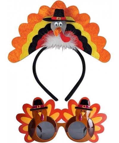 New Thanksgiving Turkey Hat Head Buckle and Turkey Sunglassess for Birthday Party Favor Supplies Kids and Adults $21.91 Kids'...