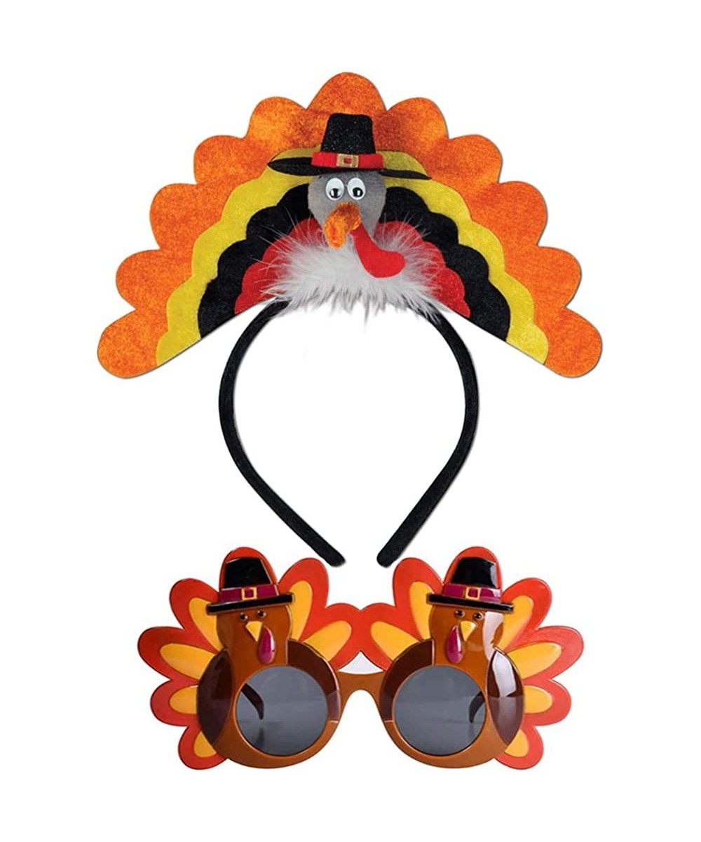 New Thanksgiving Turkey Hat Head Buckle and Turkey Sunglassess for Birthday Party Favor Supplies Kids and Adults $21.91 Kids'...