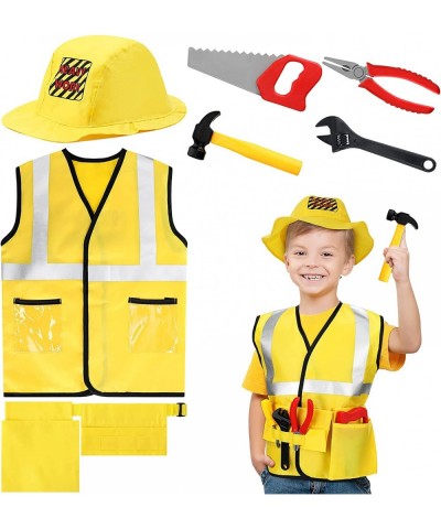 Construction Worker Costume Engineering Dress up Role Play Kit Set for Kids Birthday Theme Party Halloween Cosplay for Kids A...