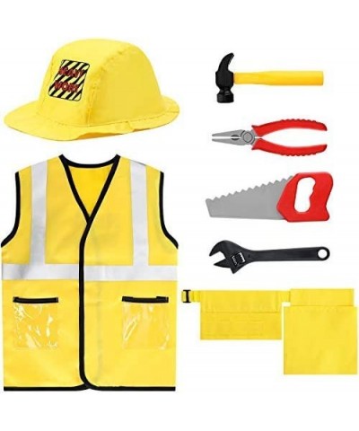 Construction Worker Costume Engineering Dress up Role Play Kit Set for Kids Birthday Theme Party Halloween Cosplay for Kids A...