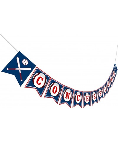 Baseball CONCESSIONS Birthday Banner Baby Shower Sports Themed Pennant Decoration $16.09 Kids' Party Decorations