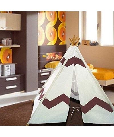 Children's Canvas Tepee Set with Travel Case - Navajo Brown $60.21 Kids' Playhouses