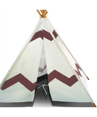 Children's Canvas Tepee Set with Travel Case - Navajo Brown $60.21 Kids' Playhouses