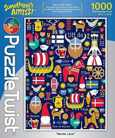 Jigsaw Puzzle | Nordic Love | Something's Amiss! Series | 1000 Pieces | Midwest Scandinavian Family Pastime $51.97 Jigsaw Puz...