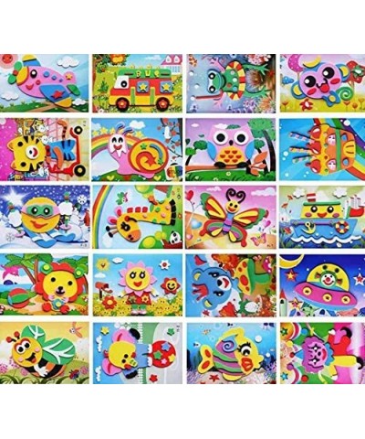 20pcs 3D EVA Foam Sticker Puzzle DIY Game No Gule&No Scissors Learning Education Color Discrimination Toys for Toddler Kids&K...