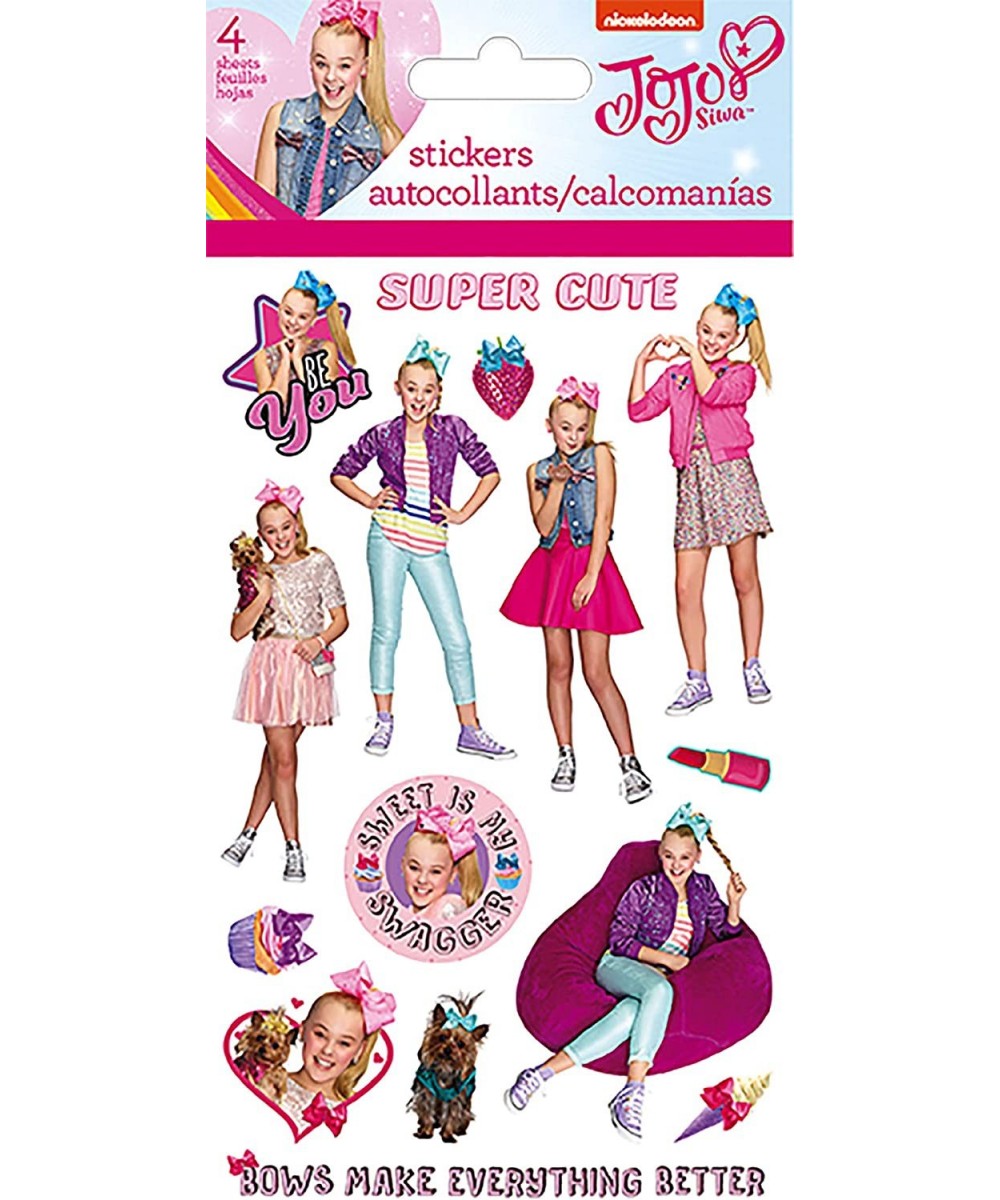 JoJo Siwa - Standard 4 Sheet Multicolor 5 $13.54 Kids' Stickers