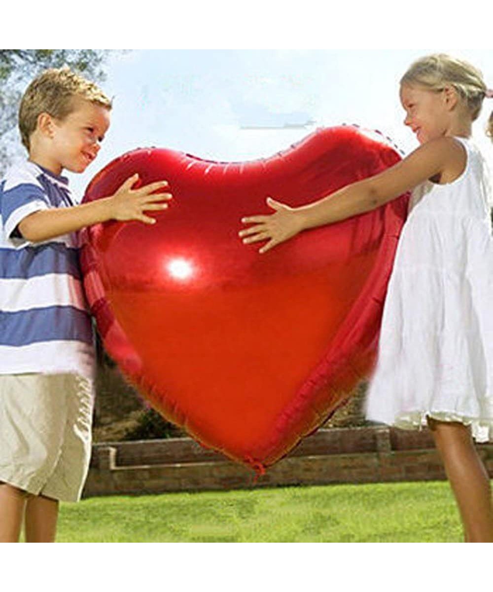 2 pcs 32inch Huge Red Heart Balloons Romantic Large Heart foil Balloons for Wedding Decorations Love Balloons Party Decoratio...