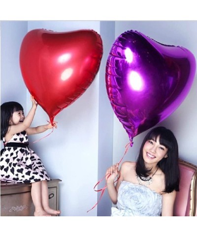 2 pcs 32inch Huge Red Heart Balloons Romantic Large Heart foil Balloons for Wedding Decorations Love Balloons Party Decoratio...