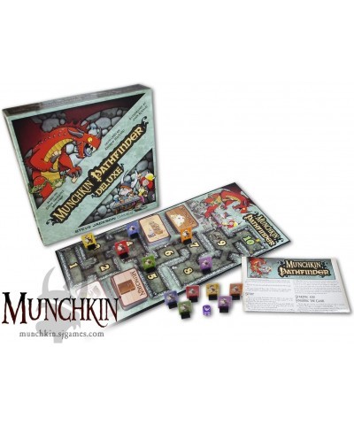 Munchkin Pathfinder Deluxe Board Game (Base Game) | Board Game for Adults Kids & Family | Fantasy Adventure RPG | Ages 10+ | ...