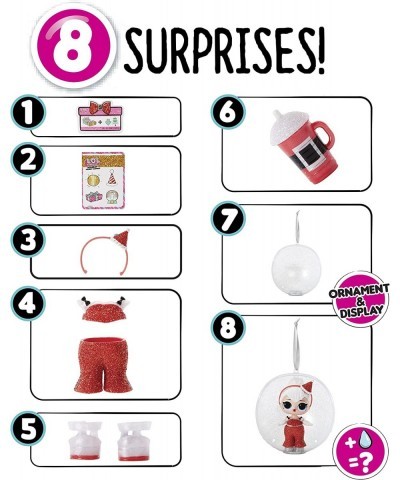 LOL Surprise Holiday Supreme Doll Sleigh Babe with 8 Surprises Including Collectible Holiday Doll Shoes and Accessories | Gre...