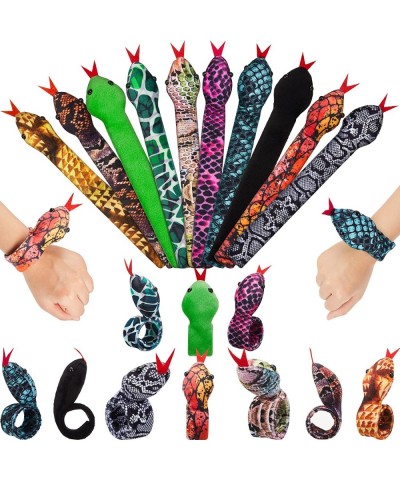 10 Pieces Assorted Slap Bracelet Snake Snap Bracelet Sequin Animal Slap Bracelets Cool Halloween Snap Bracelets for Easter Ha...