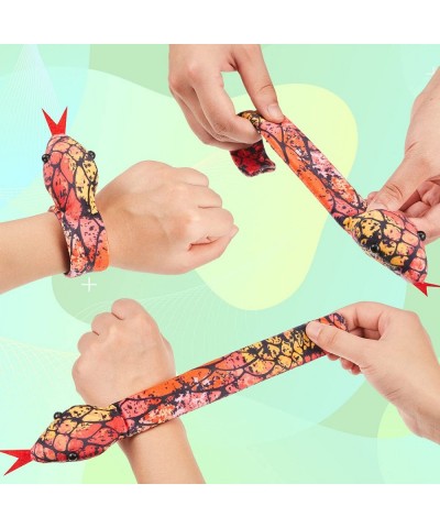 10 Pieces Assorted Slap Bracelet Snake Snap Bracelet Sequin Animal Slap Bracelets Cool Halloween Snap Bracelets for Easter Ha...