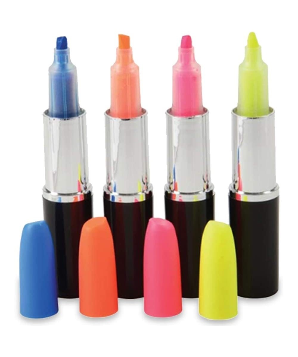 Lipstick Shaped Highlighters for Kids Set of 8 Assorted Colors Cute Back to School Supplies Stationery Party favors for Boys ...