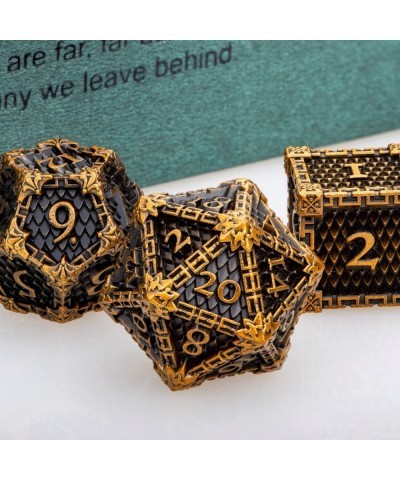 Dungeons and Dragons Dice DND Metal Dice Set RPG Role Playing Dice D and D Dice Polyhedral Dice for Warhammer Pathfinder Boar...