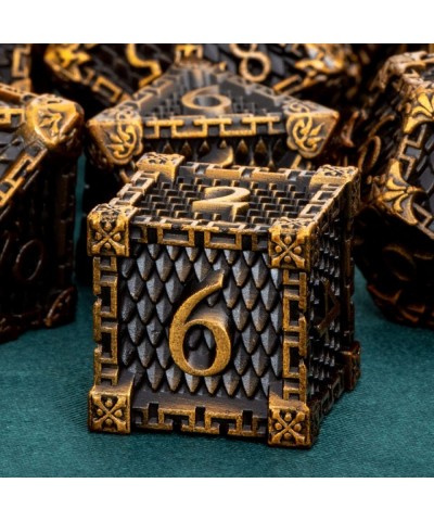 Dungeons and Dragons Dice DND Metal Dice Set RPG Role Playing Dice D and D Dice Polyhedral Dice for Warhammer Pathfinder Boar...