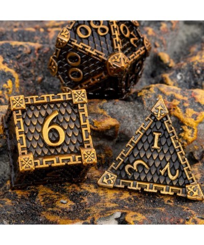 Dungeons and Dragons Dice DND Metal Dice Set RPG Role Playing Dice D and D Dice Polyhedral Dice for Warhammer Pathfinder Boar...