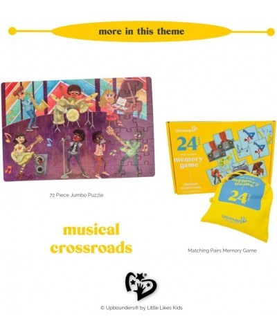 Upbounders- Musical Crossroads - Memory Matching Game for Toddlers - 24 Playing Card Pairs - Sweet Music Game Kids - Piano Si...