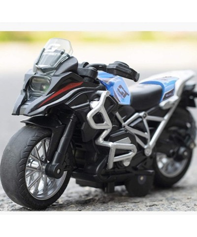 Pull Back Motorcycle Toys with Music Lighting Motorcycles Toy for Boys Kids Christmas Birthday Age 3 4 5 6 7 8 Year Old (Blue...