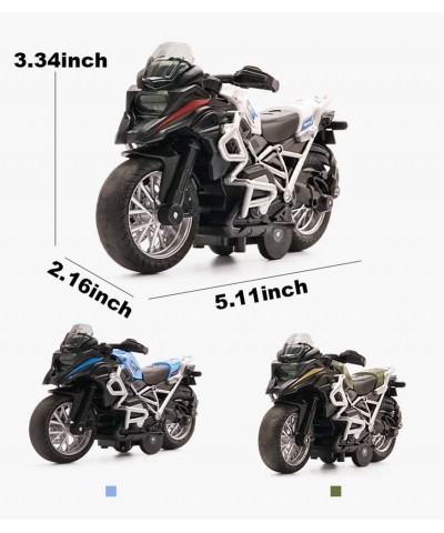 Pull Back Motorcycle Toys with Music Lighting Motorcycles Toy for Boys Kids Christmas Birthday Age 3 4 5 6 7 8 Year Old (Blue...