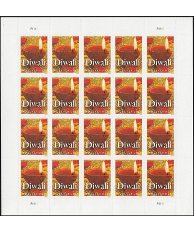 Diwali - Pane of 20 Forever Postage Stamps Scott 5142 $31.04 Collectible Postage Stamps