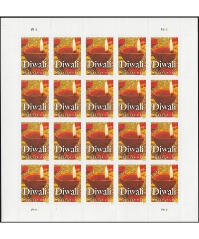 Diwali - Pane of 20 Forever Postage Stamps Scott 5142 $31.04 Collectible Postage Stamps