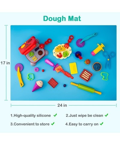 Dough Tools for Kids 41Pcs Dough Toys Include Play Food Molds - Cupcakes Ice Cream Burger Fries Noodle Play Bulk Pack with Ro...