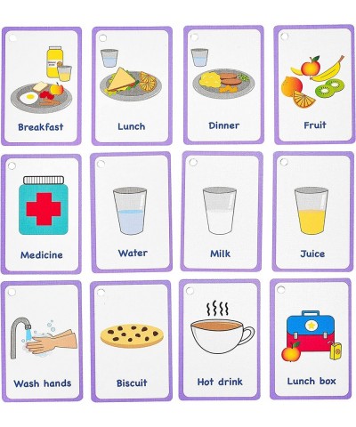 My Meal and Snacks Cards 12 Flash Cards for Visual aid Special Ed Speech Delay Non Verbal Children and Adults with Autism or ...