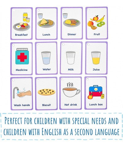 My Meal and Snacks Cards 12 Flash Cards for Visual aid Special Ed Speech Delay Non Verbal Children and Adults with Autism or ...