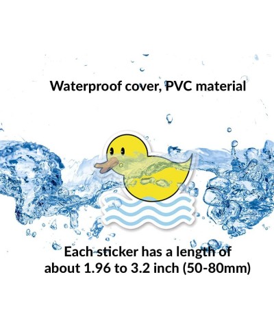 Duck Stickers | 50pcs Cute Yellow Rubber Duck Stickers for Water Bottles Phone Laptop Book - Vinyl Waterproof Duck Decal Duck...