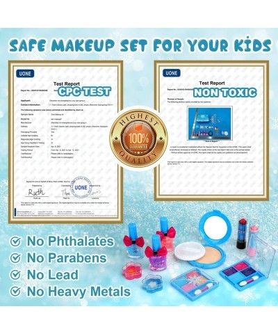 Kids Makeup Kit for Girls Kids Play Real Washable Makeup Kit Cosmetics Toys Gift for Little Girls Toddlers Dress up Set Birth...