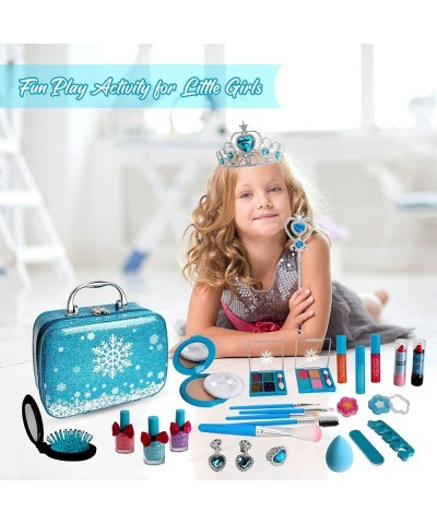 Kids Makeup Kit for Girls Kids Play Real Washable Makeup Kit Cosmetics Toys Gift for Little Girls Toddlers Dress up Set Birth...