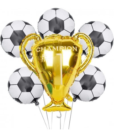 Soccer Party Balloons Set Championship Trophy Balloon and Soccer Foil Balloons for Birthday Baby Shower Wedding Anniversary S...