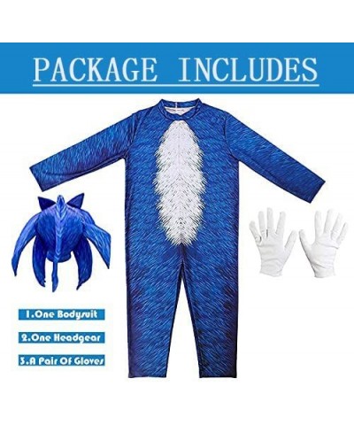 Kids Pretend Play Cartoon Jumpsuit for Boys Girls Halloween Cosplay Hedgehog Costume $47.60 Kids' Costumes