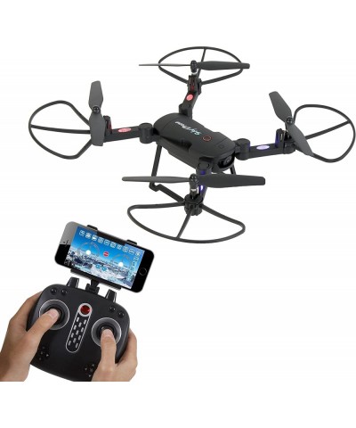 SLRD18 WiFi FPV Foldable Drone with HD Camera and Live Video. Headless Mode Quadcopter Altitude Hold 1-Key Takeoff/Landing Cu...