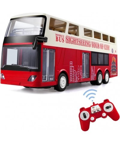 Remote Control Double-Decker Sightseeing Bus 2.4G 1/18 RC Car Electronic Vehicles Opening Doors and Acceleration Function Tru...