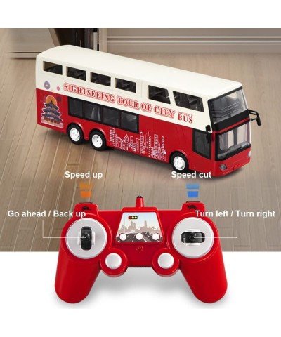 Remote Control Double-Decker Sightseeing Bus 2.4G 1/18 RC Car Electronic Vehicles Opening Doors and Acceleration Function Tru...