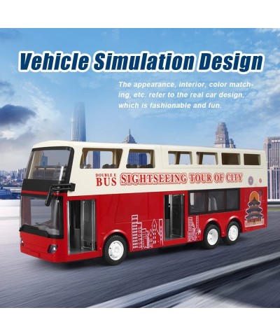 Remote Control Double-Decker Sightseeing Bus 2.4G 1/18 RC Car Electronic Vehicles Opening Doors and Acceleration Function Tru...