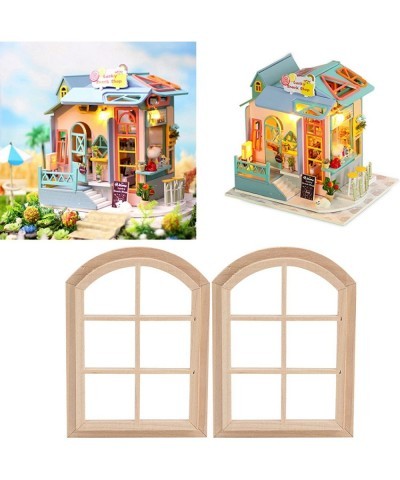 Doll House Asseccories 1:12 Eco?Friendly Dollhouse Wooden Window Durable Doll House Furniture Dollhouse Decoration for Crafts...