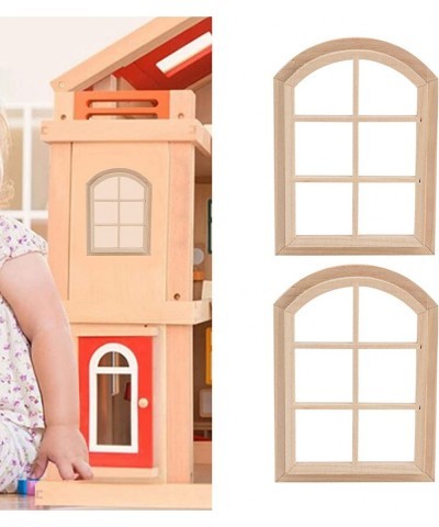 Doll House Asseccories 1:12 Eco?Friendly Dollhouse Wooden Window Durable Doll House Furniture Dollhouse Decoration for Crafts...