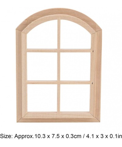 Doll House Asseccories 1:12 Eco?Friendly Dollhouse Wooden Window Durable Doll House Furniture Dollhouse Decoration for Crafts...