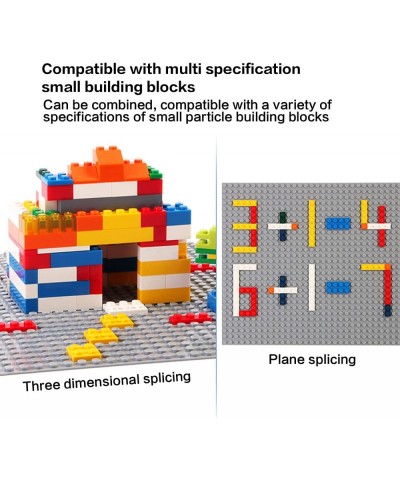 8Pcs Building Baseplates Classic Base Plates for Building Bricks 10''x10'' 100% Compatible with Major Brands(Gray) $30.32 Toy...