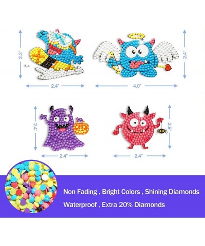 21 pcs 5D Diamond Painting Stickers Kits for Kids DIY Diamond Art Mosaic Painting Handmade with Dots Arts and Crafts for Boys...