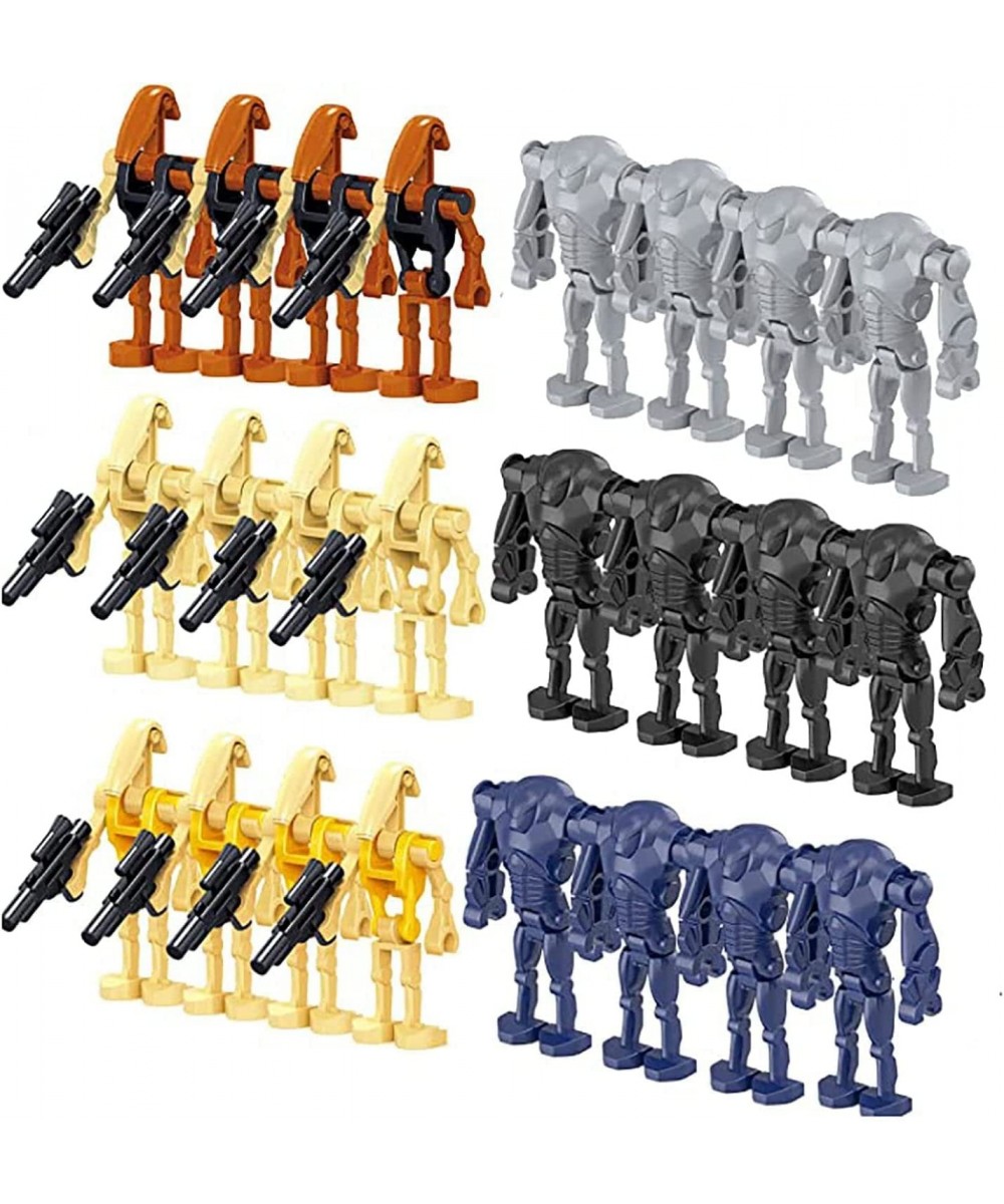 Battle Robots Army Set of 24 Pieces Block Action Figure Robots with Weapon Toys Gift for Boys $32.83 Action Figures