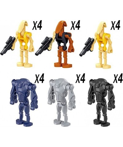 Battle Robots Army Set of 24 Pieces Block Action Figure Robots with Weapon Toys Gift for Boys $32.83 Action Figures