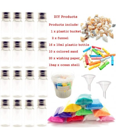 DIY Sand Art and Crafts Kit Wishing Bottles Colorful Sands Beach Sea Shells Message Paper $26.14 Kids' Drawing & Writing Boards