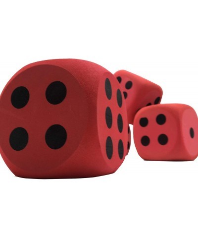 4 Inch Jumbo Foam Dice Set of 6 Yard Outdoor Games for Adults and Family Includes Elegant Carry Bag and Scoresheets $43.54 Ga...