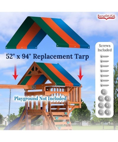 Replacement Canopy Cover for Backyard Wood Playset Swing Set (52" X 94") $60.77 Play Sets & Playground Equipment