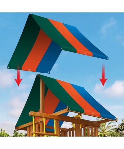 Replacement Canopy Cover for Backyard Wood Playset Swing Set (52" X 94") $60.77 Play Sets & Playground Equipment