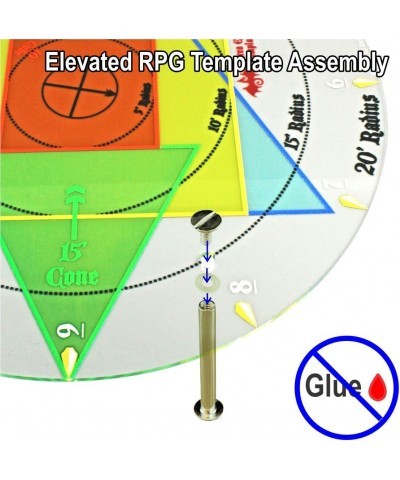 Premium Printed Elevated RPG Damage & Spell Template for TTRPG $52.06 Game Accessories