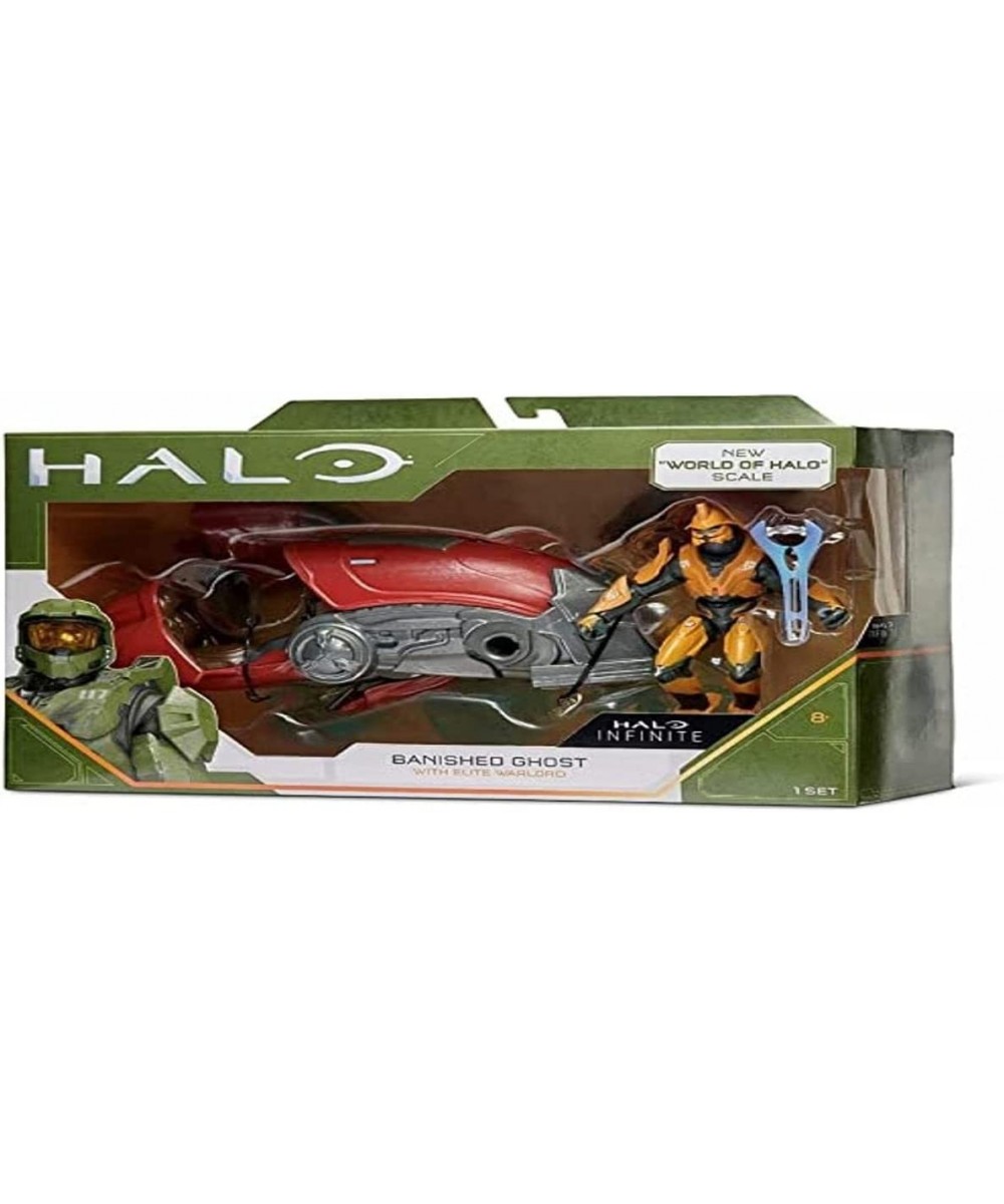 4" “World of Halo” Figure and Vehicle – Banished Ghost with Elite Warlord $57.68 Action Figures